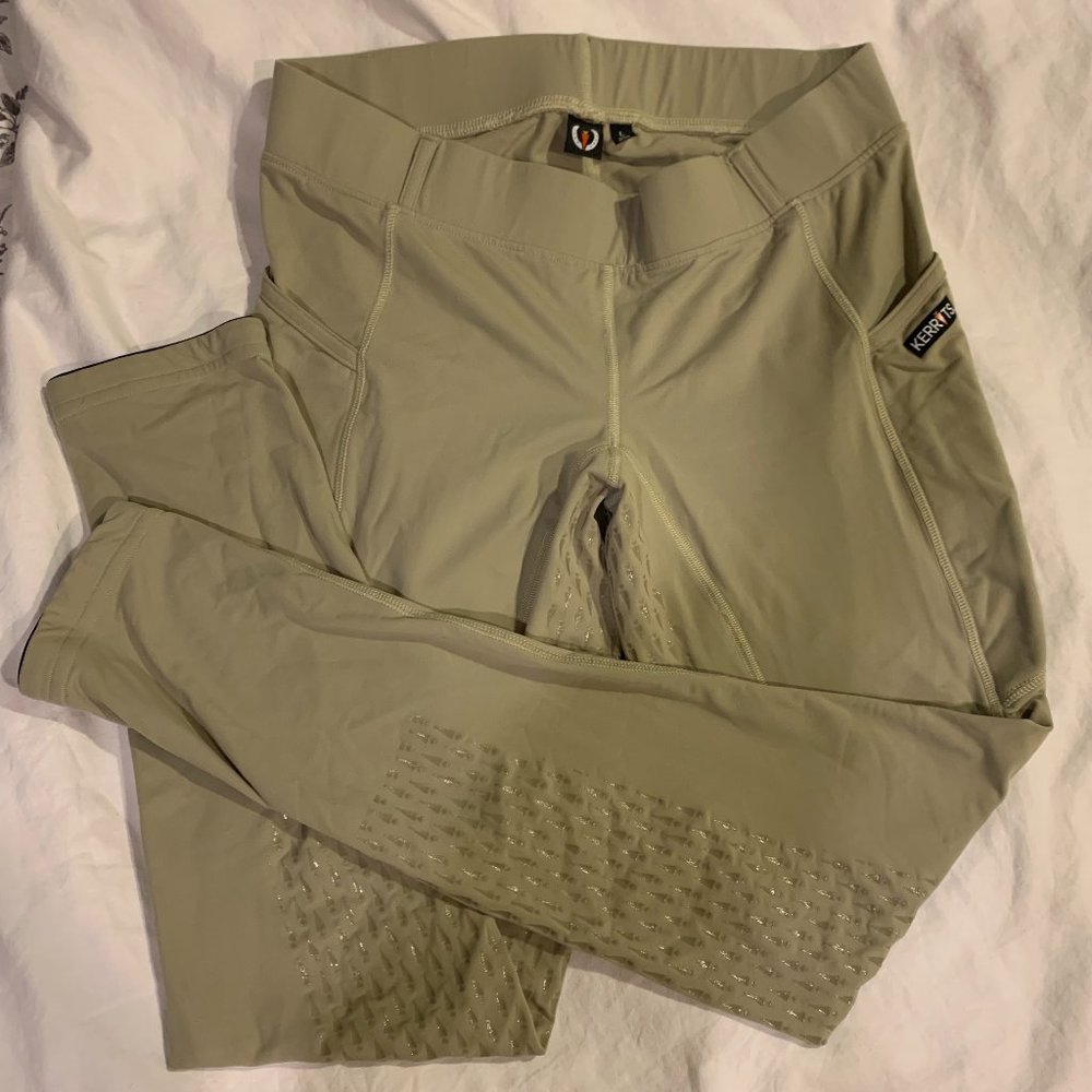kerrits icefil tight - tan, woman's size L